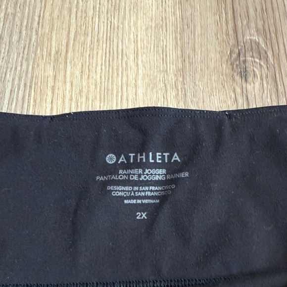 ATHLETA Rainier Mid-Rise Jogger Black Athletic Pants Leggings #488459 Size 2X - Picture 5 of 8